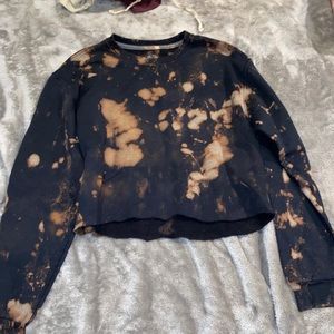 Cropped Bleach Died Sweatshirt
